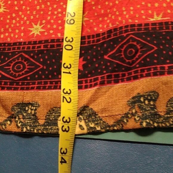 S.L. Fashions Women's Red and Brown Camels Sun & Stars Tunic Women's 14 - Picture 8 of 8